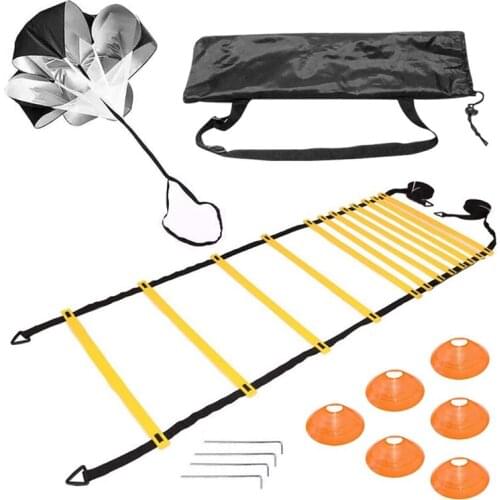Sports Speed Agility Training Set Soccer Speed Training Agility Ladder Set for Football Basketball Rugby Track Field