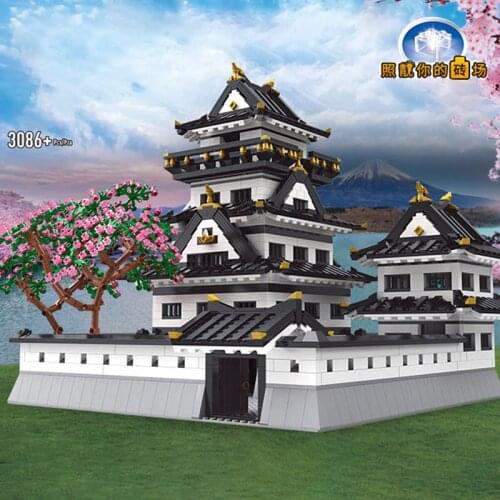 MOULD KING MOC Architecture Streetview Building Block The Himeji Castle Model Sets Assembly Bricks Kids DIY Toys Christmas Gifts