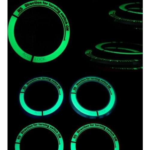 Luminous Ignition Switch cover key switch decoration ring For Toyota For Kia RIO For Hyundai Solaris i30 ix35 Sonata Elantra