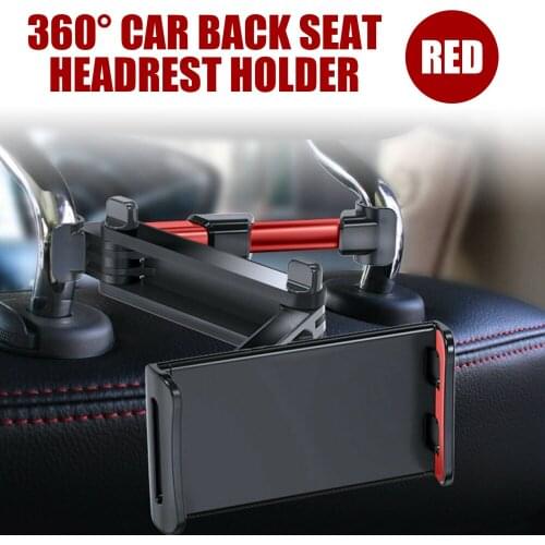 Flexible 360 Degree Car Back Seat Headrest Phone Holder Mount Stand for Phone IPad Tablet Universal Support 4-10.6 Inch
