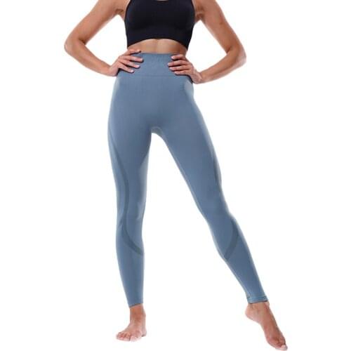 Women Gym Yoga Seamless Pants Sports Clothes Stretchy High Waist Athletic Exercise Fitness Leggings Activewear Pants