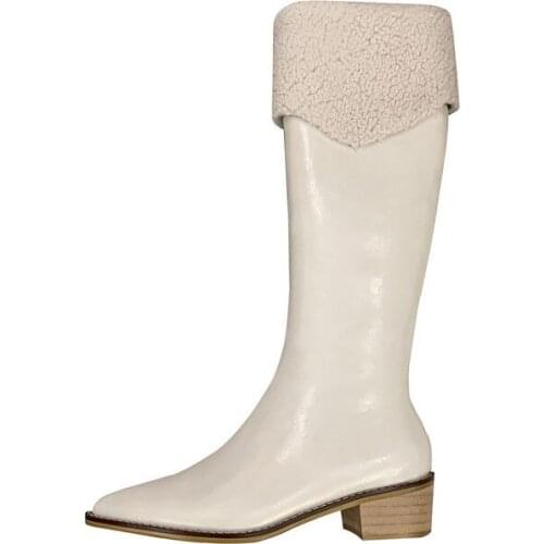 Autumn Winter Pleated Fashion Knee High Boots Women Sexy Thin High Heel Slip On Long Boots Ladies Pointed Toe Women Boots