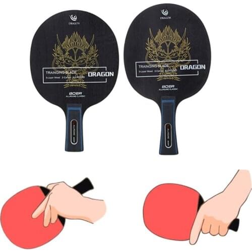 1 Pcs Table Tennis Blade Racket Ping Pong Bat Paddle Long Handle/Short Handle Table Tennis Training Accessories