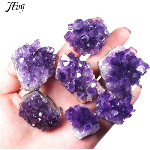 10-50g Natural Raw Amethyst Quartz Crystal Cluster Healing Stones Specimen Decor
