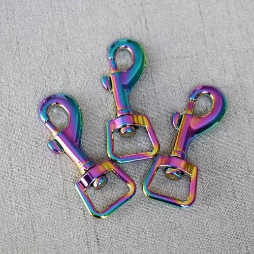 20 Pcs/Lot 15mm Colourful Metal Clasps Lobster for Strap Bag Buckles Dog Collar Keychain Swivel Trigger Clips Snap Hook DIY