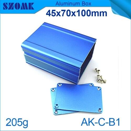 4 pcs/lot High-quality aluminum band instruments case 39.5x60 mm anodic oxidation and thermal performance aluminium box