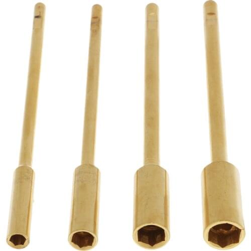 4Pcs Hex Socket Screw Driver Wrench Sleeve 4.0/5.5/7.0/8.0mm for RC Gold