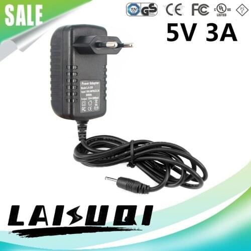 1pcs 5V 3A DC2.5mm Ac/dc Power Adapter EU Plug Charger 5v3a Supply For Tablet PC MID Other LAISUQI New Hot Sale Real
