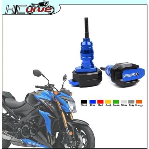 For SUZUKI GSX S750 S1000 S1000F GSXS750 GSXS1000 Motorcycle Accessories Crash Protector CNC Aluminum Engine Cover Frame Sliders