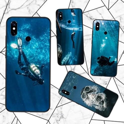 Diver Down Scuba Phone Case For Xiaomi Redmi note 7 8 9 t max3 s 10 pro lite funda coque shell cover