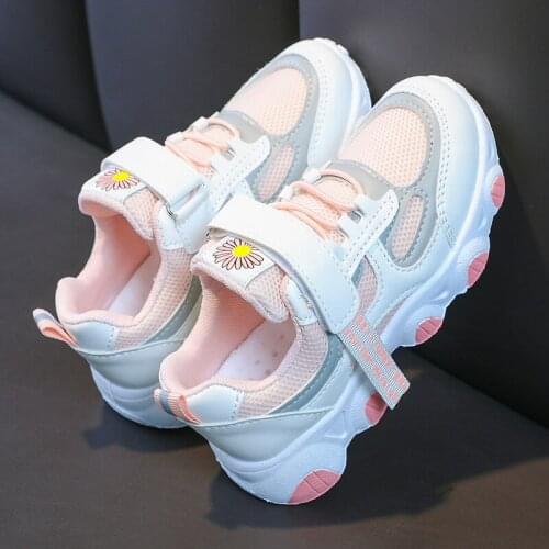 Childrens casual sports shoes spring and summer boys girls single mesh breathable running shoes autumn students non-slip shoes
