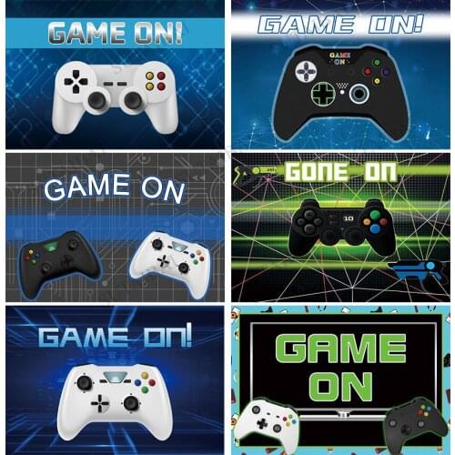 Childrens Game Machine Boys Like Game on Backdrop Shooting Props for Birthday Party Background Photography Photocall