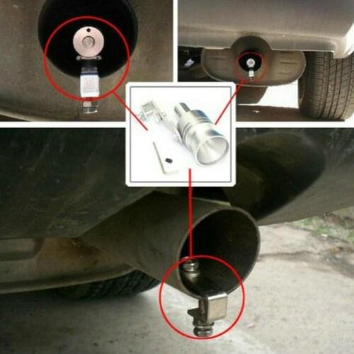 Exhaust Pipe Sounder Imitating Sounder Turbo Exhaust Imitating Whistle 6061 T-6 Aluminum Fit XL 56-85mm Pipe Diameter