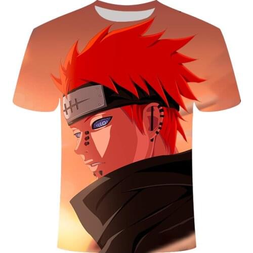 Unisex t-shirt 3D printing short-sleeved anime shirt Harajuku O-neck T shirt oversize t-shirts tops hip-hop mens clothingman