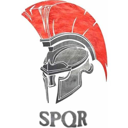 Hot SPQR Rome Spartan Creative Car Sticker Creative Decal Suitable All Types of Vehicles DIY Exterior Waterproof KK13*9cm Vinyl