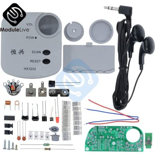HX3208 1.8V-3.5V FM Micro SMD Radio DIY Kits FM Frequency Modulation Radio Electronic Production Training Suite