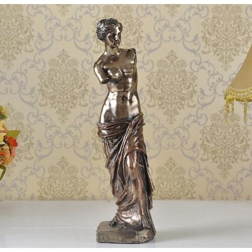 Resin handicrafts factory Venus imitation copper handicrafts ornaments European home furnishing soft furnishings bedroom