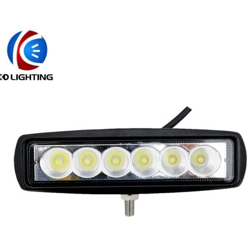 KD 1PCS car accessories 18W car led work light Car Led lamp Spotlight Floodlight LED 6500K high power Epistar chips DC12-60V