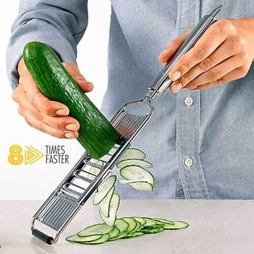 Kitchen Mandoline Slicer Stainless Safe Durable Rustproof Steel Multi Blade Adjutsable Peeler Easy Clean For Fruits Vegetables