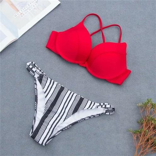 Swimming Suit For Women Floral Swimwear Push Up Bikini Set Two Piece Bathing Suit Swimming Bikini For Ladies Beachwear Biquini