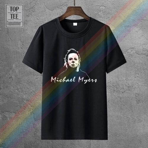 Michael Myers Mask Movie Vintage Halloween T Shirt Black Creepy Clown