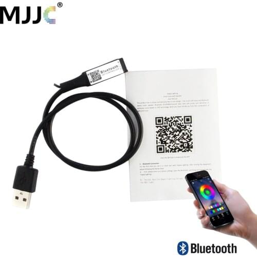 MJJC Bluetooth LED Controller RGB 5V 12V 24V LED Strip Light Wireless Bluetooth Controller Android IOS App Music USB Controller