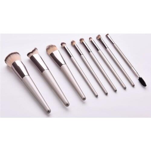 9Pcs Makeup Brushes Set For Blush Foundation Concealer Eyeshadow Applicator Flame Micro Brushes Pinceau Fond De Teint T09018