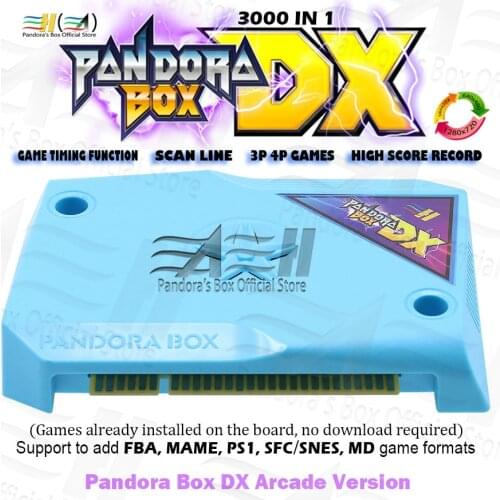 Pandora Box DX 3000 arcade jamma board CRT CGA VGA HDMI-compatible High score record For arcade cabinet coin machine 3D tekken