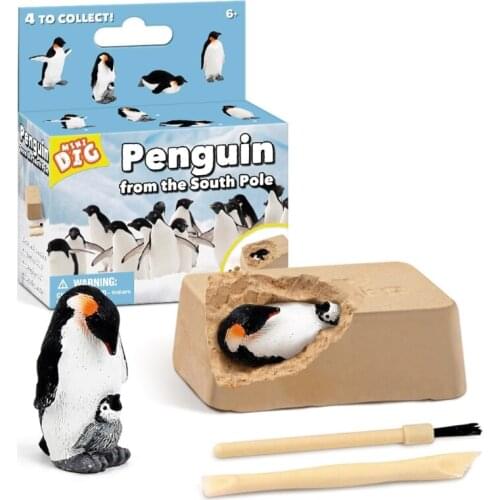 Penguin 3D Dig Excavation Kit Dig for Bones with Included Tools for Boys and Girls Kids