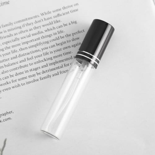 50pcs/lot 10ml Portable Empty Cosmetic Case Travel Spray Bottle Perfume For Gift Sample Mini Bottle Parfum Makeup Containrs