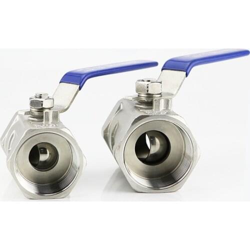 Stainless Steel BallValve SS304 1pc Ball Valve 1/4" 3/8" 1/2" 3/4" 1" 1-1/4" 1-1/2" Female BSP