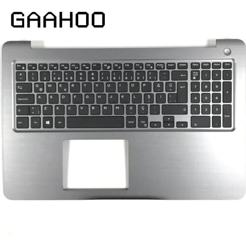 Brand new original laptop TR TURKEY keyboard for DELL INSPIRON15-5000 5565 5567 Palmrest assembly keyboard w/o backlight GRAY