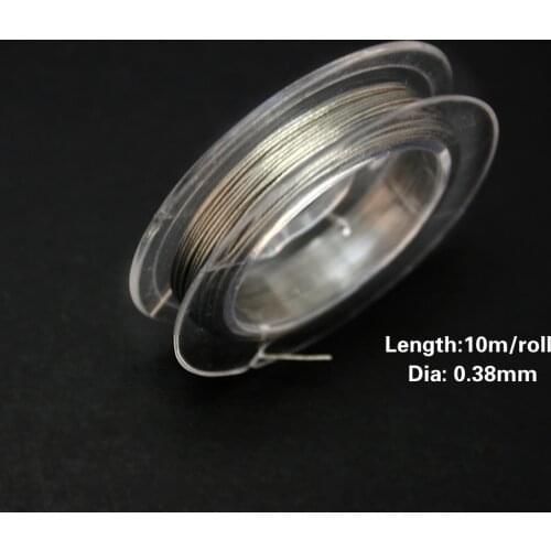 0.38MM Steel Wire 10m/roll Beading Wire Cord For DIY Cuff Bangle Bracelet and Necklace Jewelry making