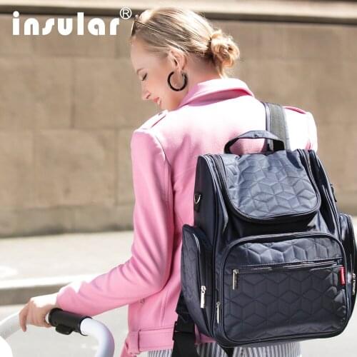 Insular Brand Baby diaper bag backpack waterproof stroller bag for wheelchair pram Fashion mother maternity nappy changing bag