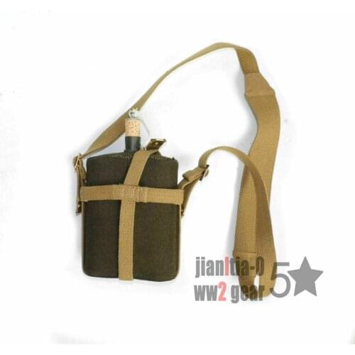 WWII WW2 UK BRITISH ARMY SOLDIER P37 WATER BOTTLE CANTEEN full-size Military collect War Reenactments
