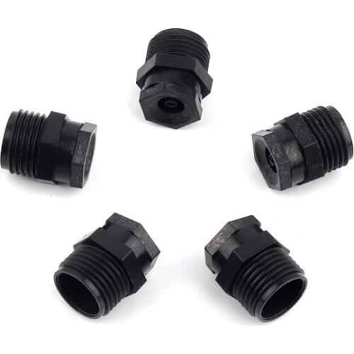 1-100pcs 1/2 Inch Male Thread Black Nozzle Garden Planting Plastic Sprinkler for Lawn Garden Irrigation Sprayer