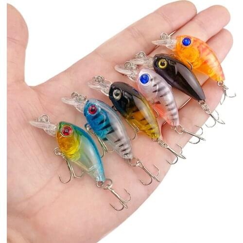 1PCS Minnow Fishing Lure 45mm 3.6g Topwater Hard Bait Wobbler Jig Bait Crankbait Carp Striped bass Pesca Fishing tackle SwimBait