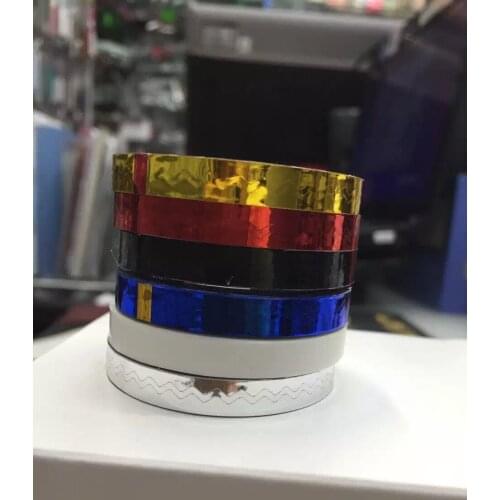 1pc Wave Shape Adhesive stripping tape nail art metalic yarn nail art sticker 6 Colors