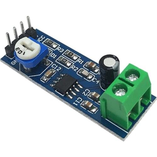 200 Times Gain 5V-12V LM386 Audio Amplifier Module Mono Audio Amplifier Board, 10K Adjustable Resistor, Bandwidth 300kHz