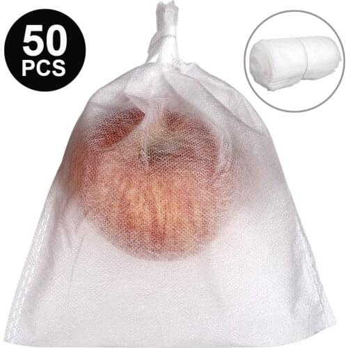 50PCS Fruit Protection Bags Gardening Supplies Grape Net Bag 18 x 20cm Insect-Repellent Non-woven Fabric Fruit Net Bag