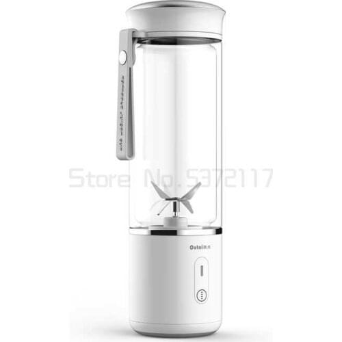 500ml Electric Fruit Juicer Glass Mini Hand Portable Smoothie Maker Blenders Mixer USB Rechargeable for Home Travel