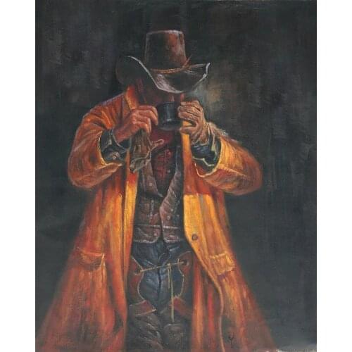 5D DIY diamond painting Cowboy drinking Man Full Drill Embroidery Cross Stitch Mosaic Craft Kits Home Decor Christmas Gift