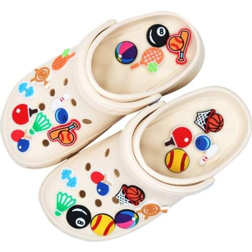 Shoe Accessories Decorations Shoe Charms basketball football basketball baseball volleyball Shoe Buckle Decoration Kids Party
