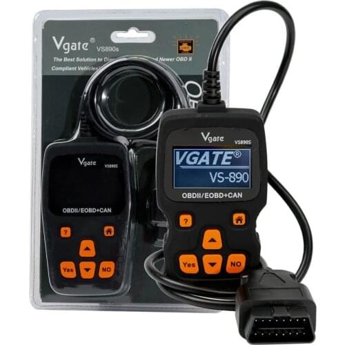 Vgate VS890s Auto Diagnostic Scanner VS890 OBD2 CAN-BUS Fault Car Code Reader VS-890 supports Multi-Languages
