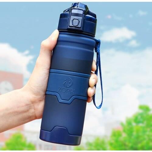 ZORRI Drak Blue Sports Water Bottle Best Reusable Protein Shaker Bpa Free Water Bottle Hiking Cycling Gym Bottle botella de agua