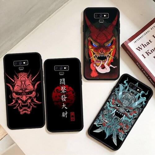 Japanese samurai oni mask phone case for Samsung A50 A51 A71 A20E A20S S10 S20 S21 S30 Plus ultra 5G M11 funda cover