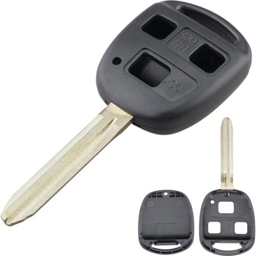 3 Buttons Remote Car Key Fob Case Shell Replacement Keyless Entry Transmitter Automobile Key Cover Replacement for Toyota Yaris