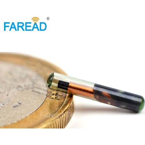 X80pcs 125KHZ RFID glass tube 2.12*12mm Microchip Transponder EM4100/EM4102/EM4200 chip type