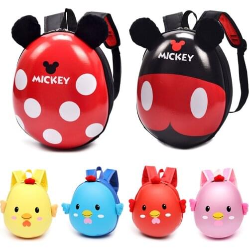 Disney mickey childrens school bag kindergarten boy girl baby small eggshell backpack 1-8 years old baby cute girl backpack