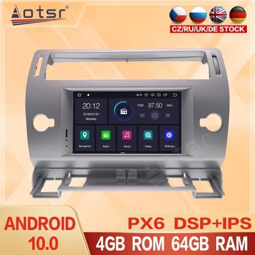 For Citroen C4 C-Triomphe C-Quatre 2004 2005 2006 2007 2008 2009 2 Din Car Radio Multimedia Video Player Android GPS Navigation